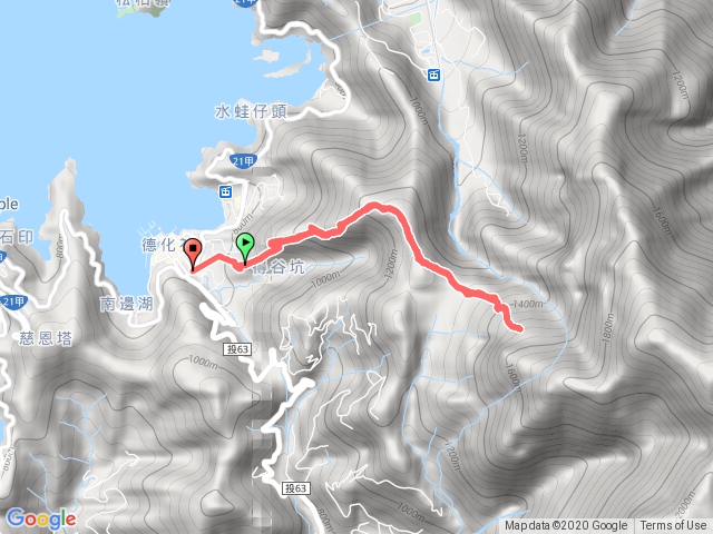 伊達邵登山口到水社大山3.8k處