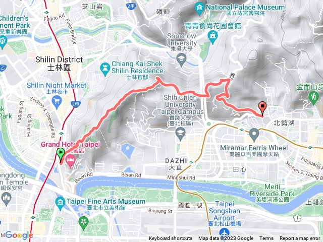 劍潭山-文間山-劍南路預覽圖