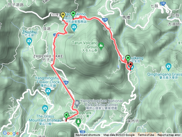 環七星山人車分道-陽金公路段,百拉卡冷水坑段