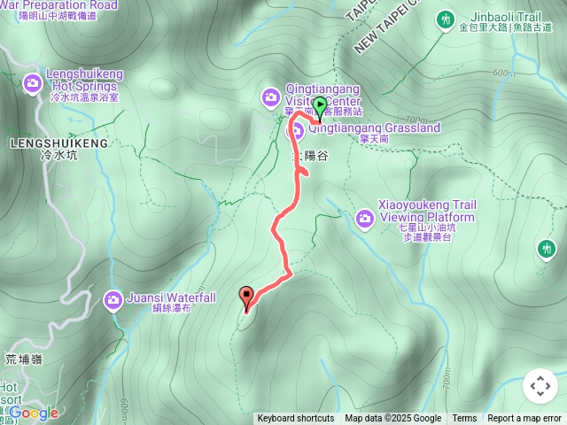 擎天崗停車場-竹嵩山（去程）