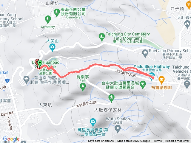 台中大肚環保公園登山步道20231001