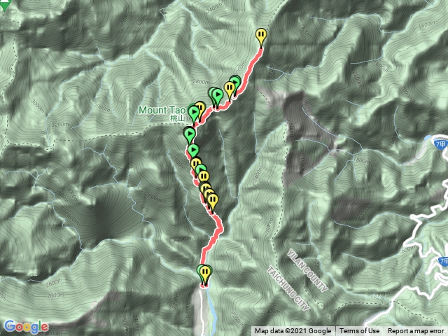 桃山,詩崙山，喀拉業山