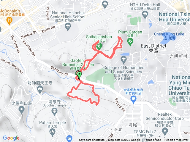 高峰植物園+十八尖山主峰與東峰-2022/10/01