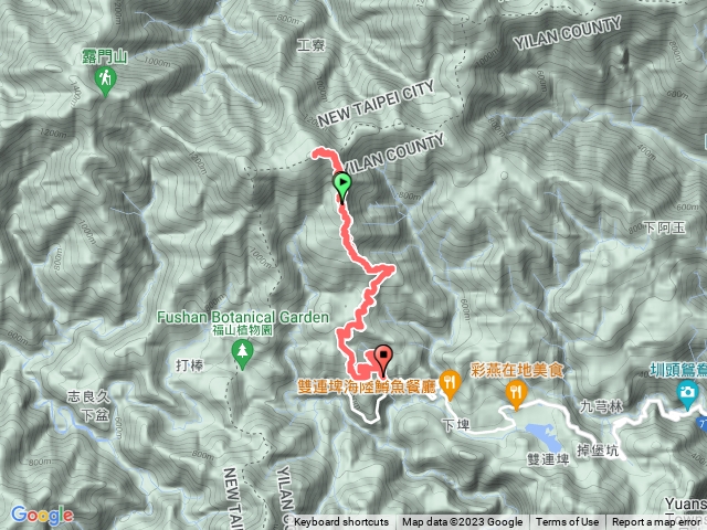 阿玉山林道登阿玉山原路來回預覽圖