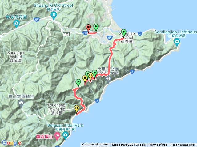福隆草嶺古道加桃源谷加大溪道