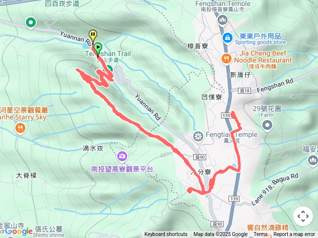 藤山步道經樟普寮山走微熱山丘來回