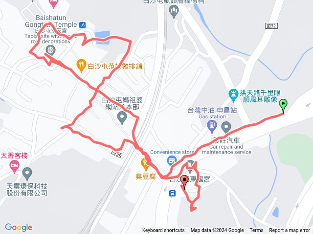 白沙屯拱天宮O型環繞