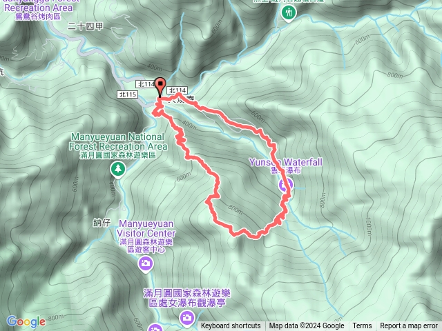 熊空南山(組合山)+雲森瀑布群環狀預覽圖