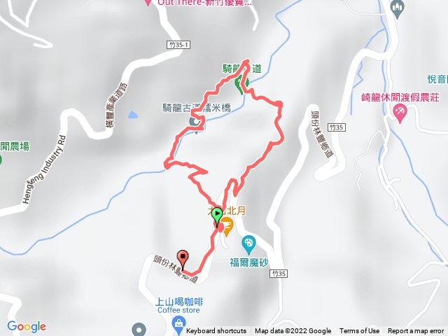 騎龍谷道2大2小（3、4歲）全程走