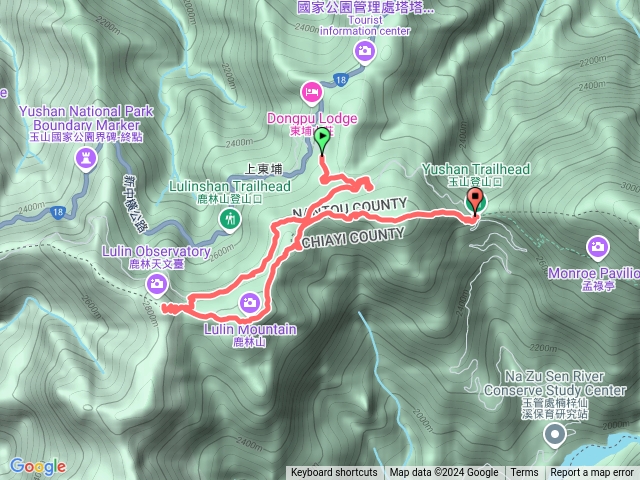 鹿林前山、鹿林山、麟趾山，玉山登山口預覽圖