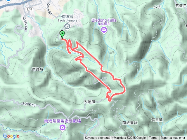 幸龍宮-秀峰瀑布-大尖山-四分子尾山-聖安宮O型預覽圖