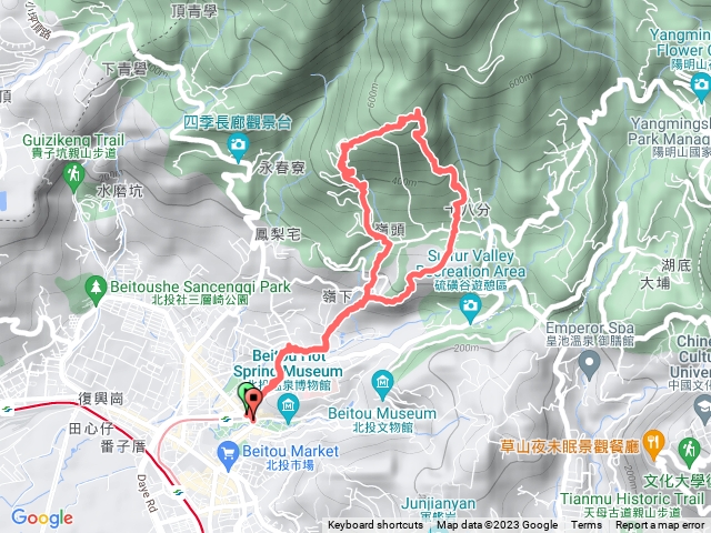 新北投捷運站 中正山 法雨寺步道