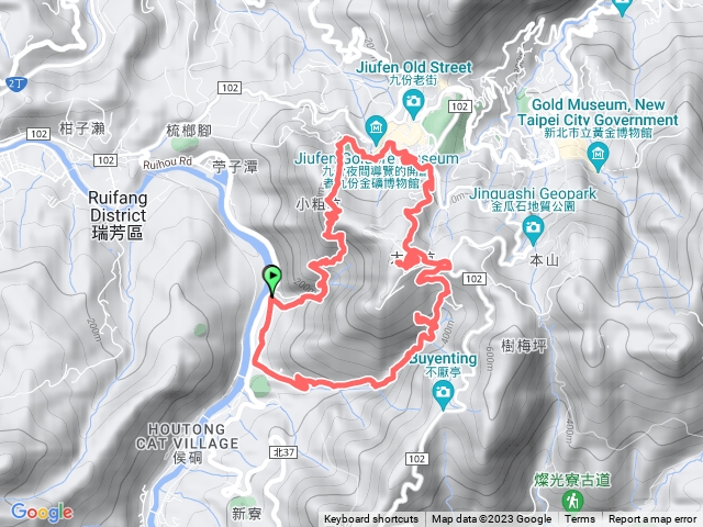 小粗坑古道、大粗坑古道O繞預覽圖