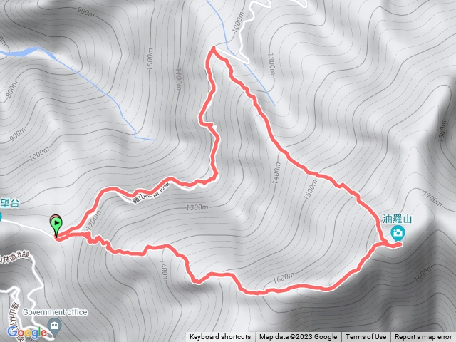 油羅山第一登山口