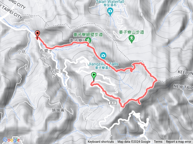 姜子頭展望台、姜子頭山，石空大崙、鳥嘴尖、姜子寮山、絕壁