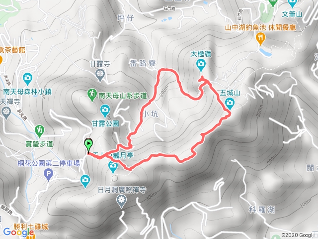 五城山、太極嶺O型