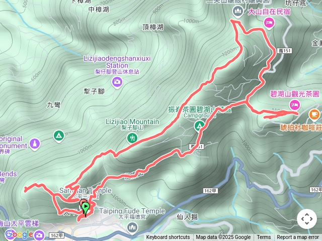 太平三元宮起登走雲嘉三連峰+太平山西峰+碧湖山