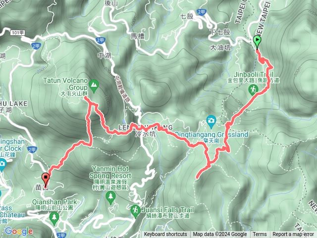金包里竹嵩山冷水坑七星山苗圃