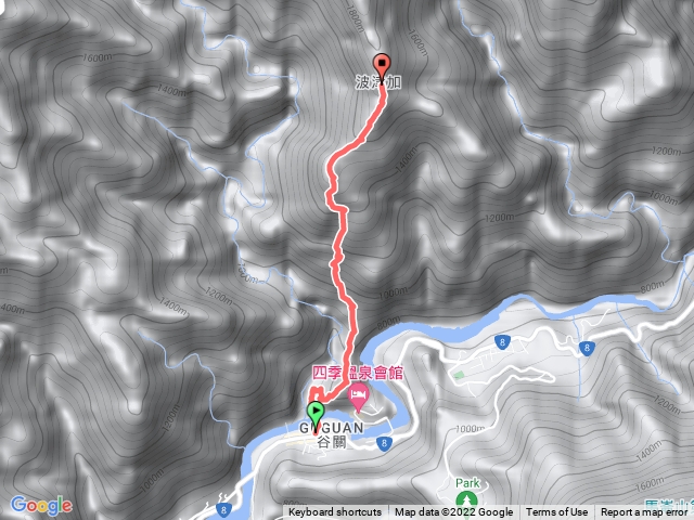 波津加山（谷關郵局起登）上山單趟