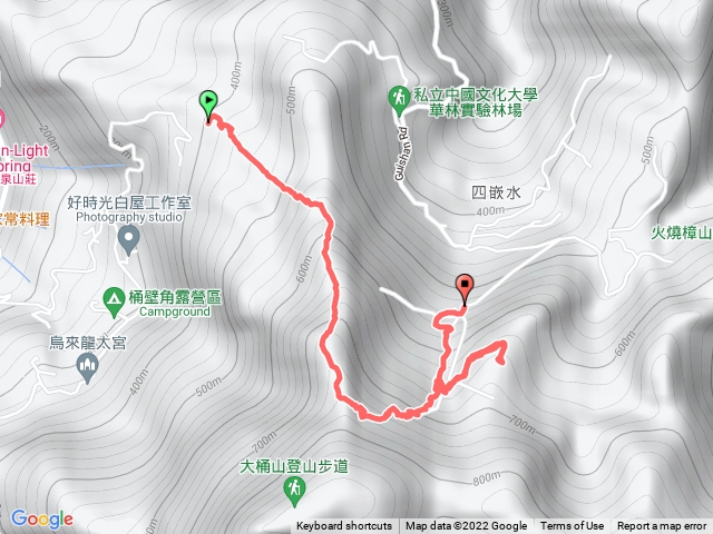 忠治部落上，桂山路登山口下