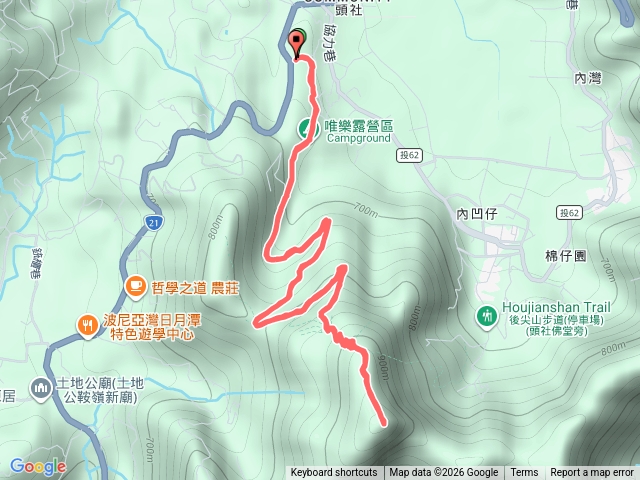 日月潭後尖山步道（台21, 塘湖路登山口）預覽圖