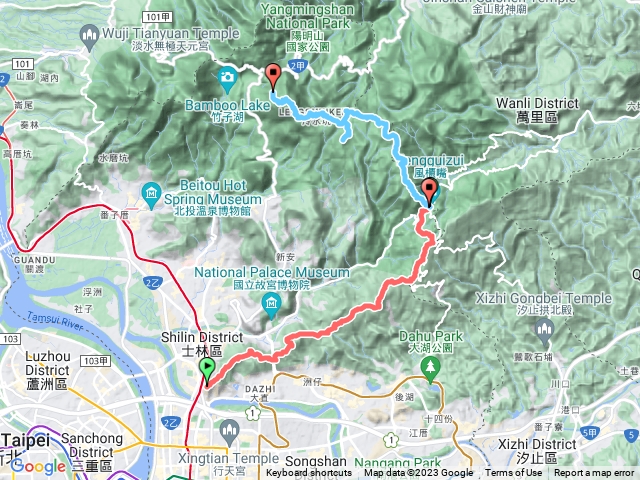 2023-0308_劍潭-大崙頭山-風櫃嘴（台北大縱走第三段）