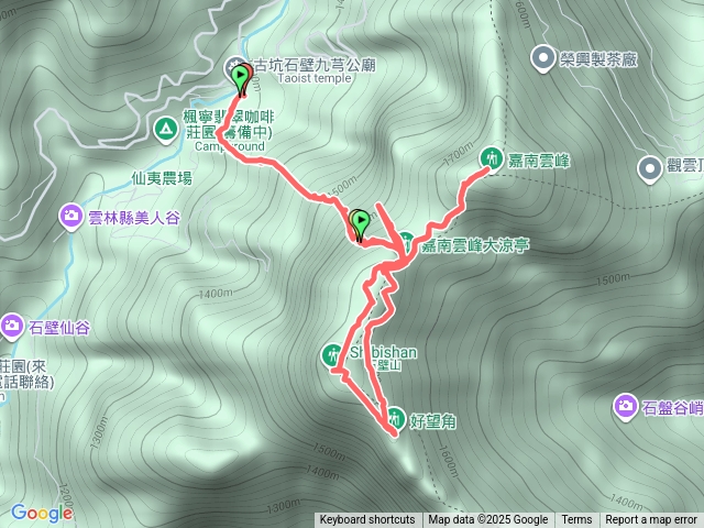嘉南雲峰、石壁山預覽圖
