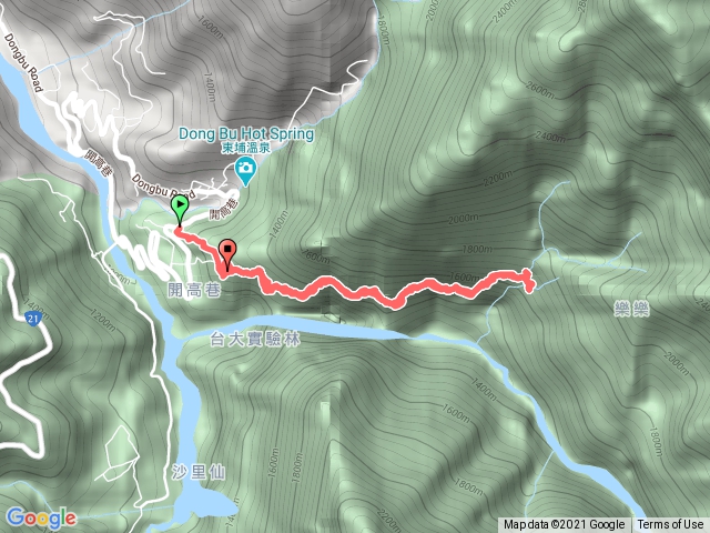 八通關西段雲龍瀑布
