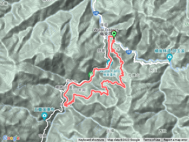 啦卡·大刀山·內洞林道·下內洞回烏來老街