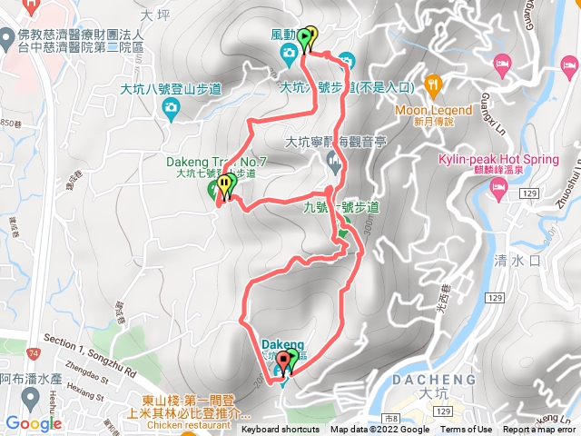 大坑10＞6風動石7下＞6上＞9下