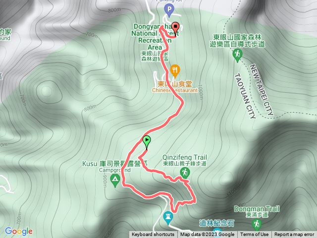 親子峰～東眼山遊客中心