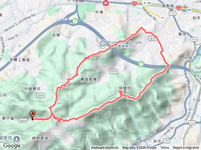 微笑山線：【天上山系】烘爐地土地公段預覽圖
