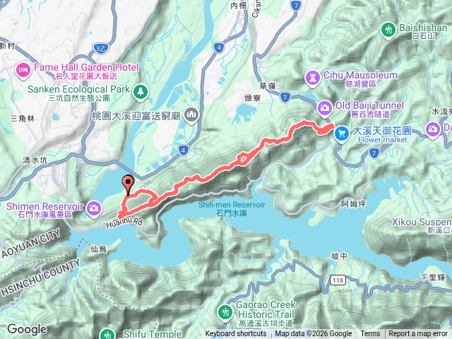 溪頭縱走3小O繞 (溪洲山-頭寮山), 至百吉步道折返預覽圖