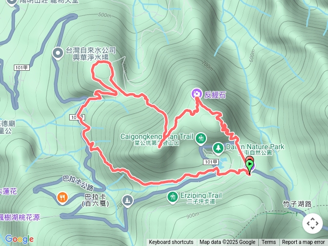 2025-06-28二子坪站-十八彎古道-烘爐山-百拉咔山-菜公坑山 o型