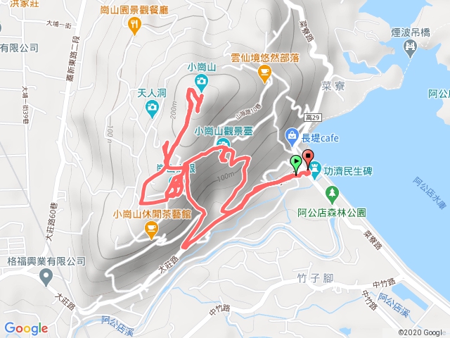 小崗山步道(阿公店水庫→小崗山→崗山之眼)