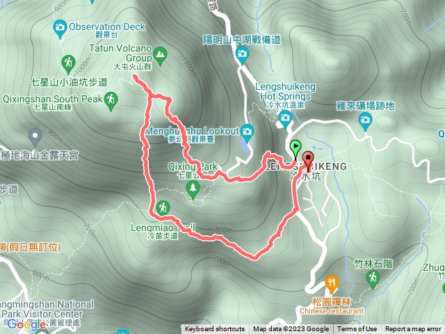 冷水坑七星主峰環形