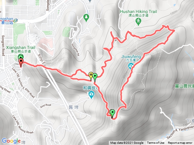 四獸環山—經南港山、九五峰