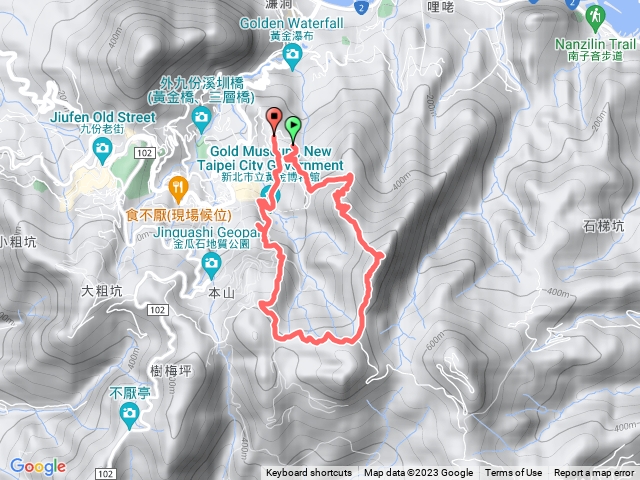 無耳茶壺山、半屏山、草山備戰道、金瓜石神社