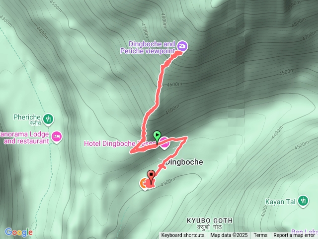 丁坡崎高度適應日