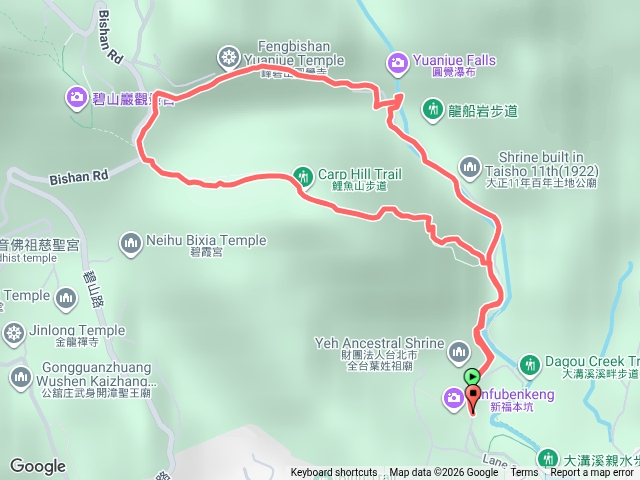 葉氏祖師廟-鯉魚山-圓覺瀑布