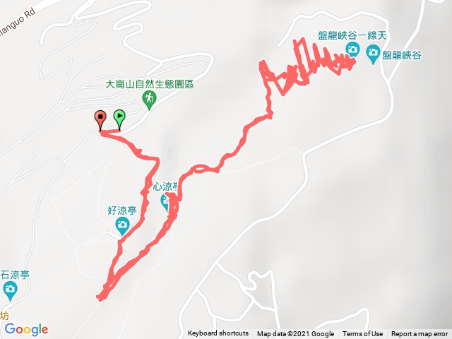 大岡山自然公園>龍盤峽谷