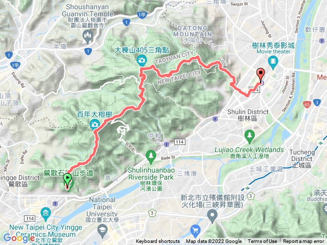 鶯歌石-百年大榕樹-大棟山-大同山縱走