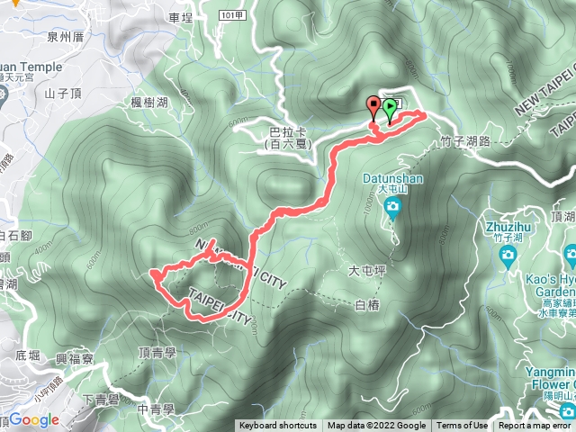 二子坪---面天山---向天山--二子坪