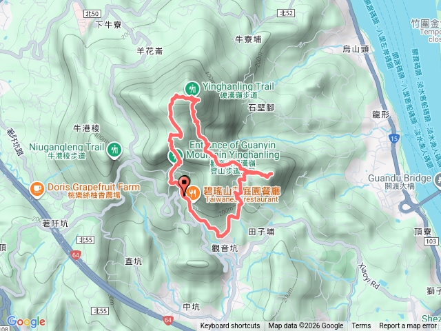 八里觀音山_尖山O型走(凌雲寺起登)預覽圖