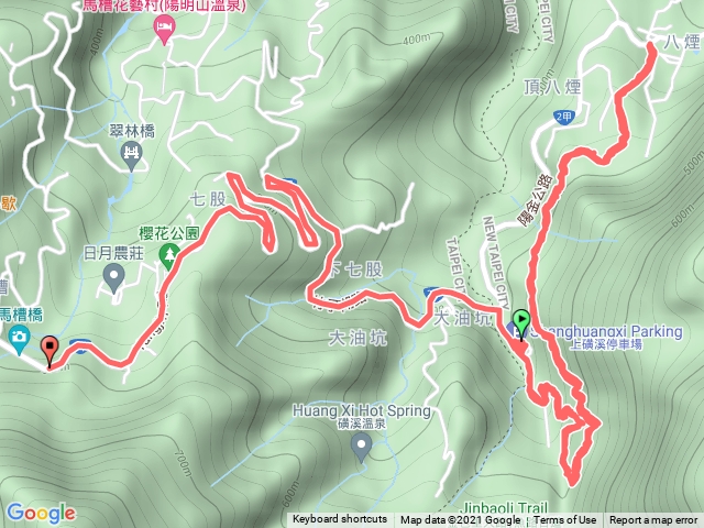 上磺溪停車場-八煙綠峰登山口