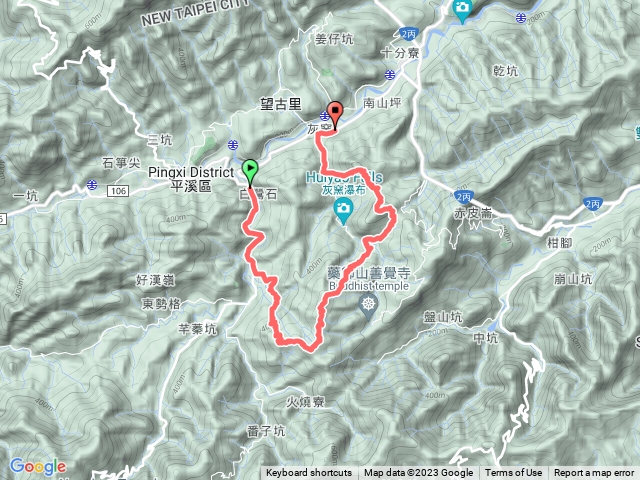 青林山、畝畝山、和尚尖連走司公碗帽山