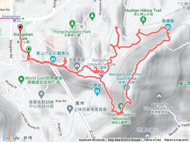 象山-九五峯-黃蟬園-虎山-豹山-獅山