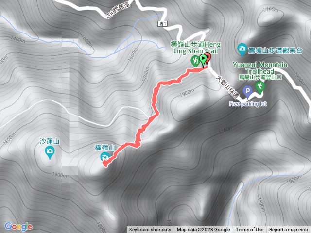 橫嶺山主峰步道