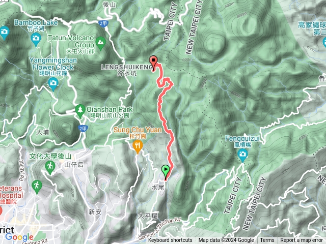 內寮古道上竹篙山