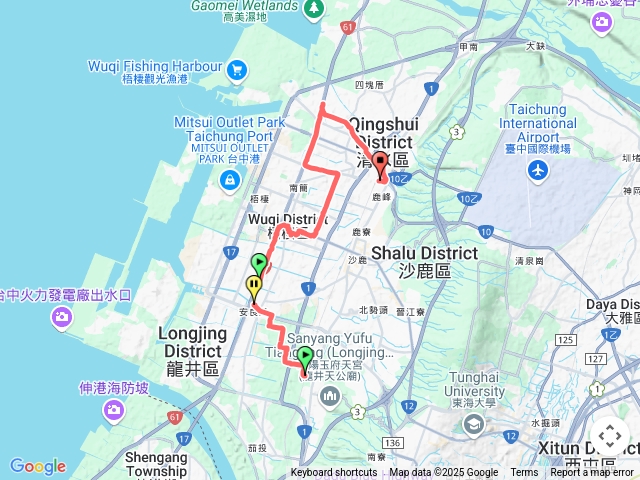 白沙屯媽祖遶境龍井-清水(2025-05-09)